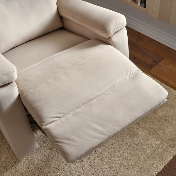 SKULNÄS Sillón reclinable+giratorio, Hakebo beige
