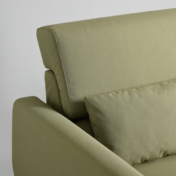 SLATORP Sofá, Vissle amarillo-verde