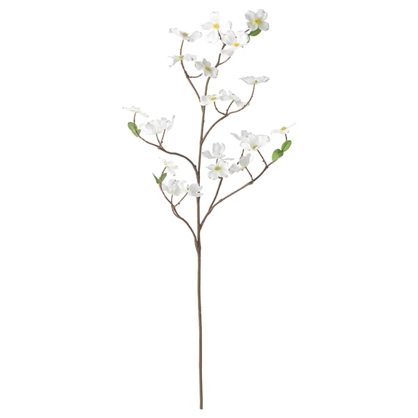 SMYCKA Rama artificial, interior/exterior/Cornejo florido blanco, 39 ¼ "