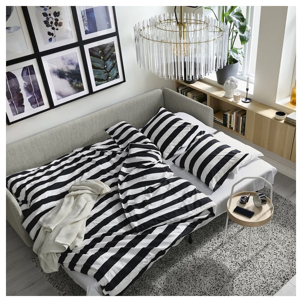 SÖDERHAMN Sofá cama, Viarp beige/marrón