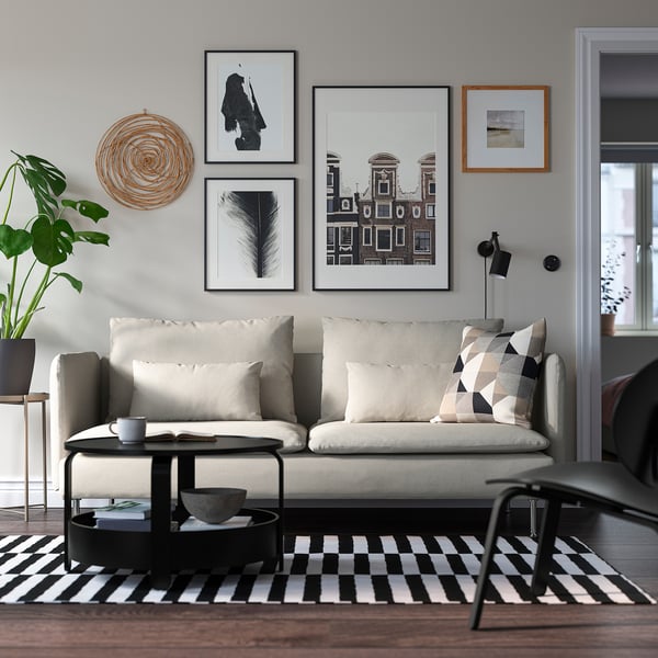 SÖDERHAMN Sofá, Fridtuna beige claro