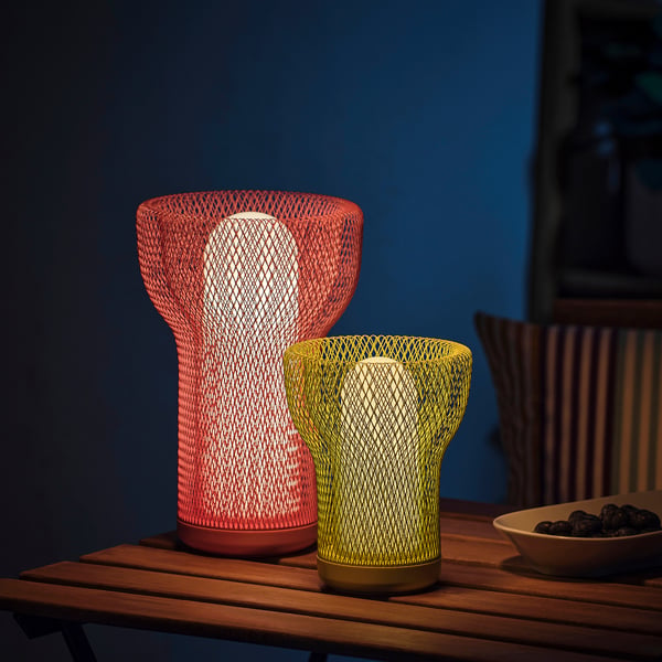 SOLVINDEN Iluminación decorativa LED, funciona con pilas malla/exterior rosado