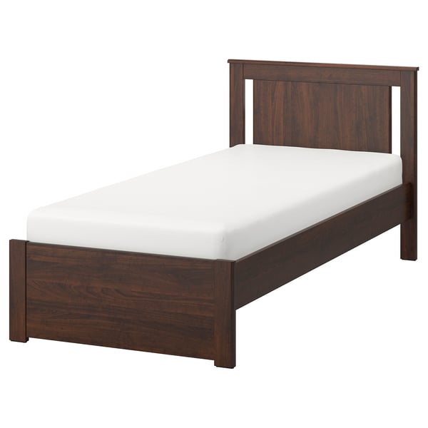 SONGESAND Base de cama, marrón, Tamaño twin