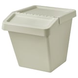 SORTERA Cubo de clasificación+tapa, beige, 16 gal