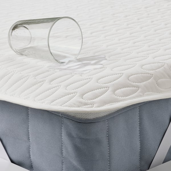 SOTNÄTFJÄRIL Protector colchón impermeable, Tamaño queen