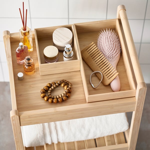 STEGESUND Caja, juego de 2, bambú claro