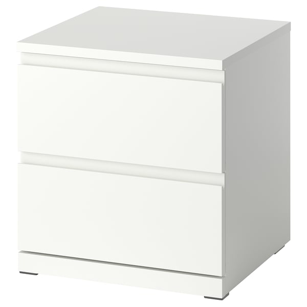 STORKLINTA Gavetero de 2 cajones, blanco/+2 cajones, 19 5/8x18 7/8x20 7/8 "