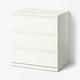 STORKLINTA Gavetero de 3 cajones, blanco/función de anclaje/desbloqueo, 27 1/2x18 7/8x29 1/2 "