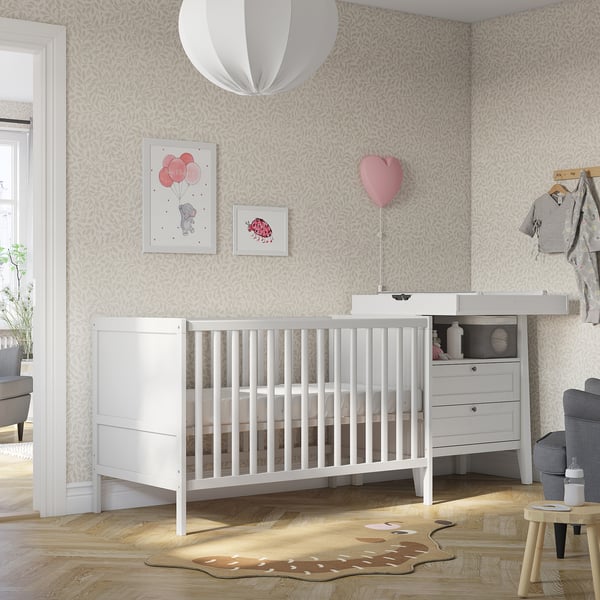 SUNDVIK Cuna, blanco, 27 1/2x52 "