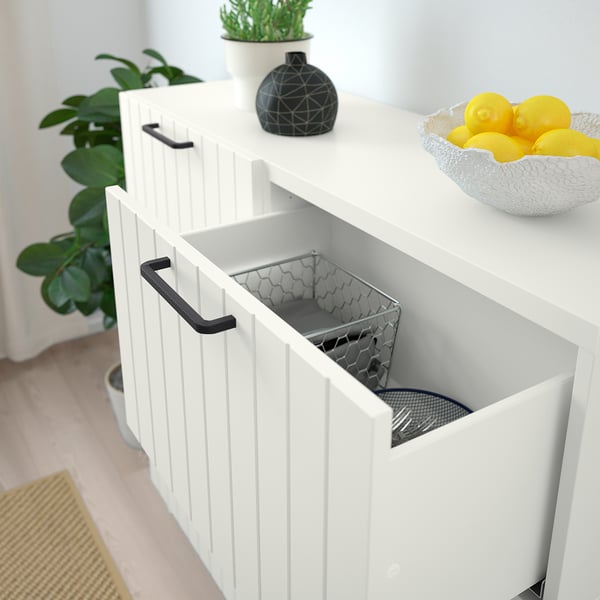 SUTTERVIKEN Puerta/frente de cajón, blanco, 23 1/2x15 "