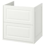 TÄNNFORSEN Mueble para baño+cajones, blanco, 24x21x25 1/8 "