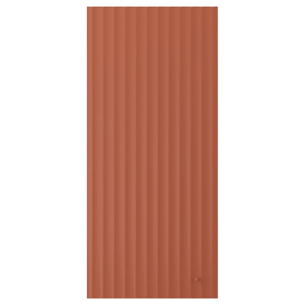 TERRSJÖ Puerta, marrón rojizo motivo de ondas, 18x40 "