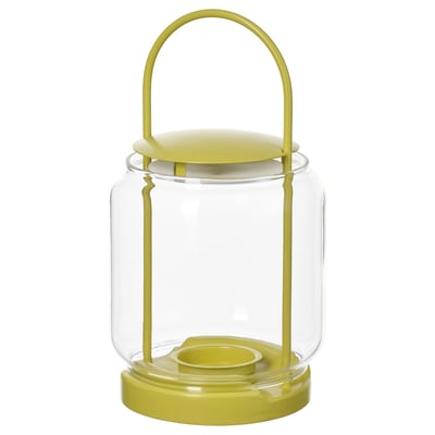 TOFSAND Farolillo vela pequeña, int/ext, amarillo, 8 ¼ "