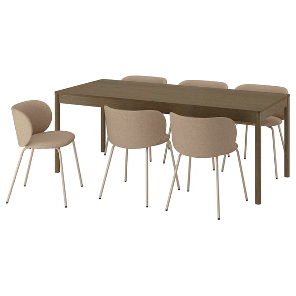 TONSTAD / KRYLBO Mesa y 6 sillas