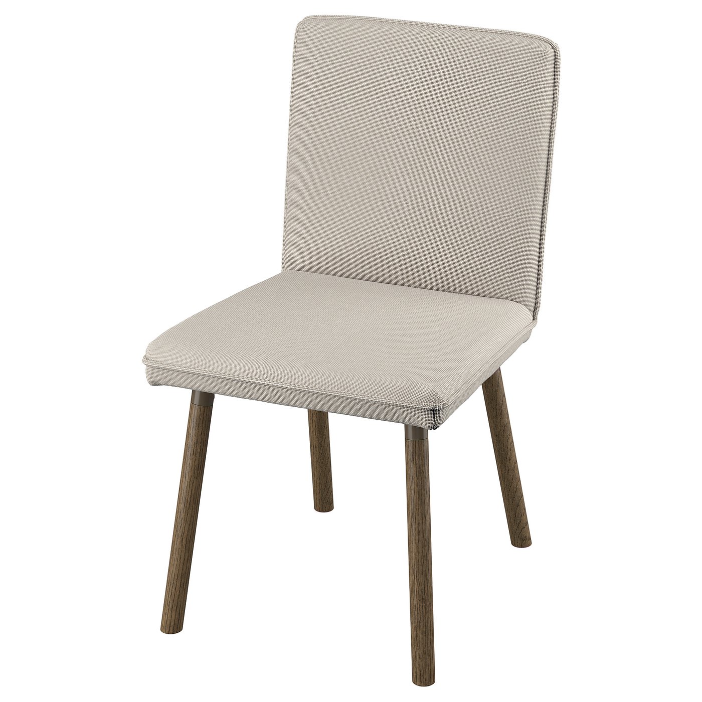 TONSTAD Silla, Fridtuna beige claro/marrón efecto de roble