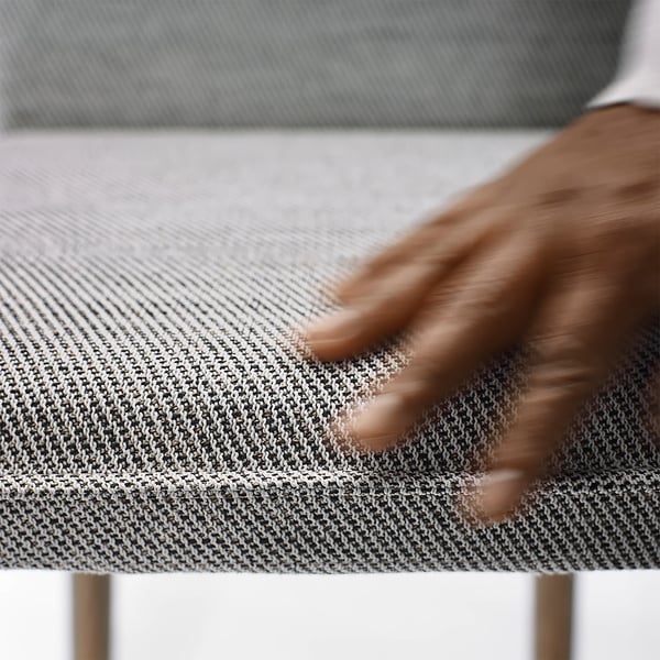 TONSTAD Silla, Viarp beige/marrón/marrón efecto de roble