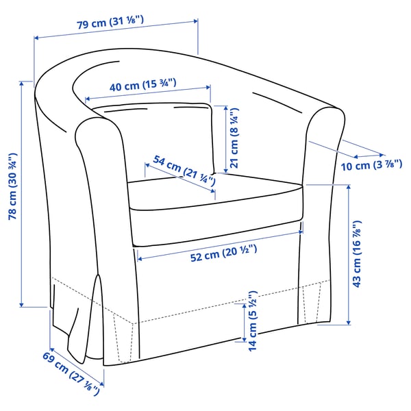 TULLSTA Sillón, Naggen beige