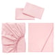 ULLVIDE Juego de sábanas, rosado claro, Tamaño queen