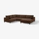 UPPÅKRA Sofá con forma de U, 4-5 plazas, con chaise longue, drcha/Samsala marrón oscuro