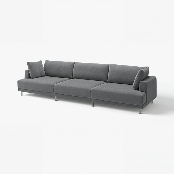 UPPÅKRA Sofá modular 4.5 plazas, Johanneshov gris oscuro