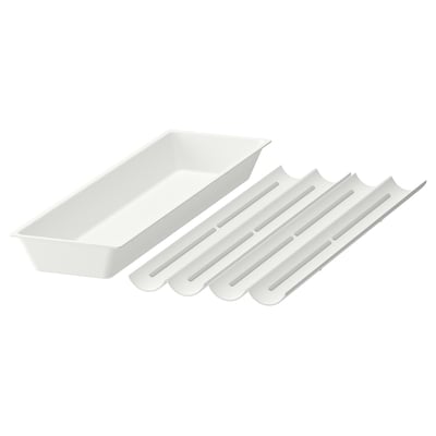 UPPDATERA Bandeja de utensilios/especiero, blanco, 14x19 ½ "
