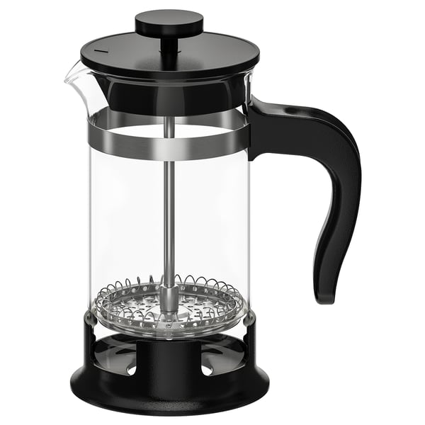 UPPHETTA Cafetera/tetera, vidrio/acero inoxidable, 13.5 oz