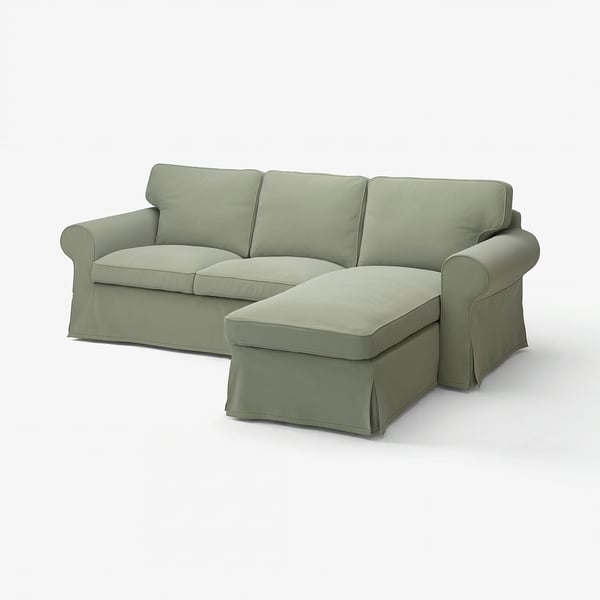 UPPLAND Módulo seccional, 4 plazas, Hakebo gris/verde