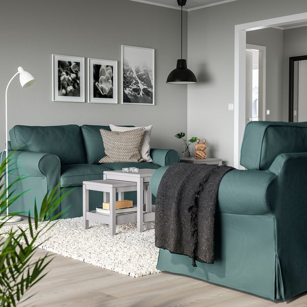 UPPLAND Sofá de 2 plazas, Kelinge gris turquesa