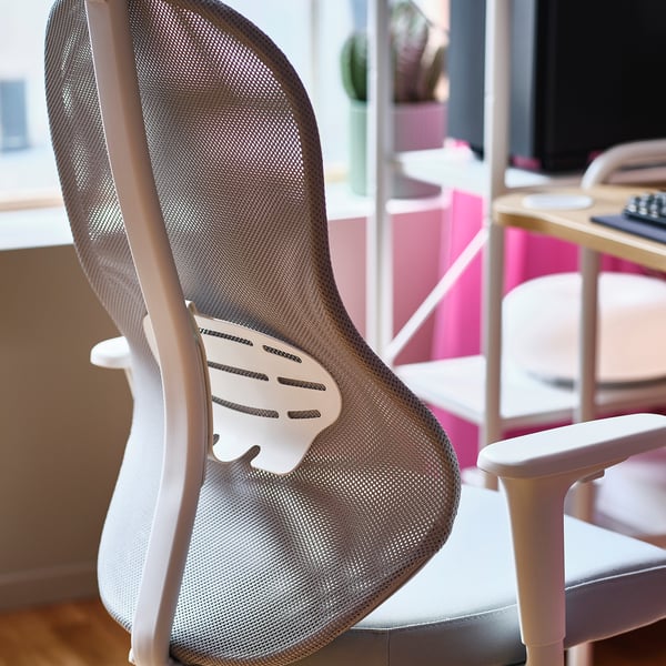 UTKLASSNING Sillón para gaming, Gräsnäs gris/blanco