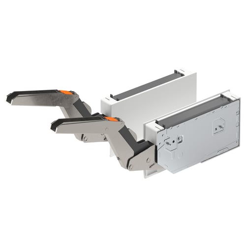 UTRUSTA Bisagra amortiguador puerta horz, blanco