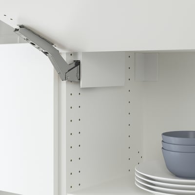 UTRUSTA Bisagra amortiguador puerta horz, blanco