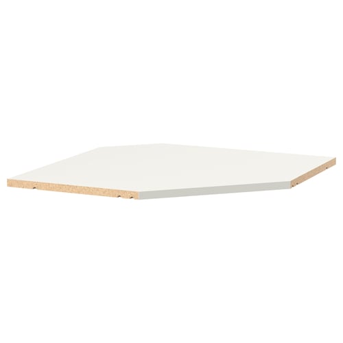 UTRUSTA Estante para gabinete pared esquina, blanco, 26 "