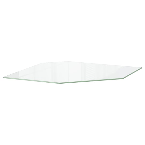 UTRUSTA Estante para gabinete pared esquina, vidrio, 26 "