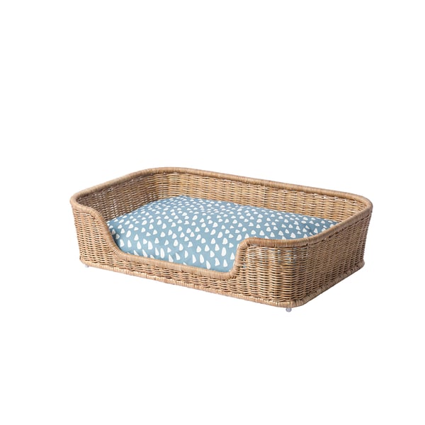 UTSÅDD Cama para perro, ratán, 31 ½x19 ¾x7 ¾ "