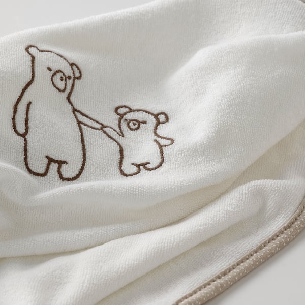 VÄDRA Tapete para cuidado del bebé+funda, blanco/rizo, 18 7/8x29 1/8 "