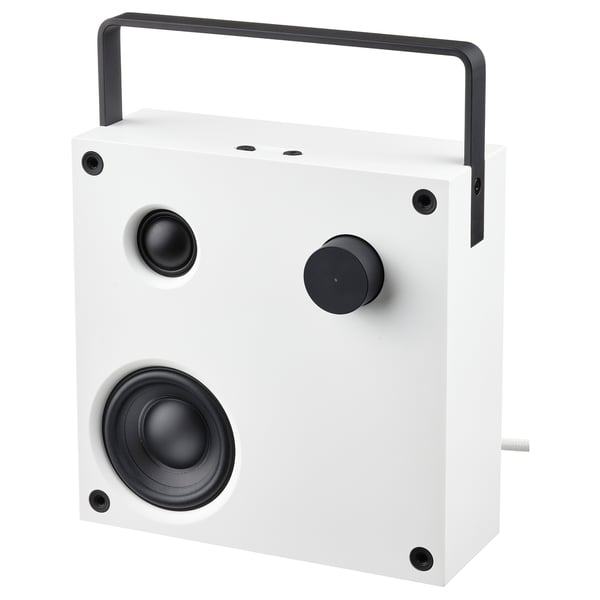 VAPPEBY Bocina Bluetooth, blanco/Gen 3, 8x8 "