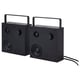 VAPPEBY Bocinas Bluetooth, negro/juego de 2 Gen 3, 8x8 "