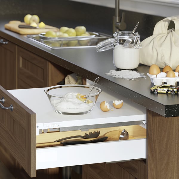 VARDAGEN Tazón para servir, vidrio transparente, 8 "