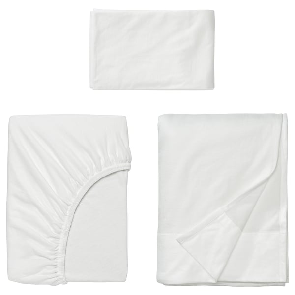 VÅRVIAL Juego de sábanas, blanco, Tamaño twin X-largo