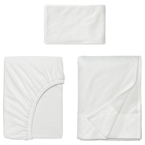 VÅRVIAL Juego de sábanas, blanco, Tamaño twin X-largo