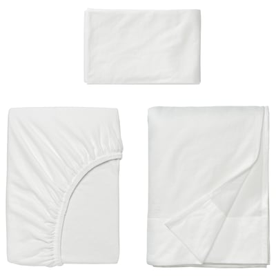 VÅRVIAL Juego de sábanas, blanco, Tamaño twin X-largo