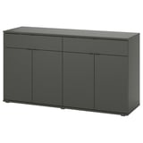 VIHALS Bufetera, gris oscuro, 55 1/8x18 1/2x29 1/2 "