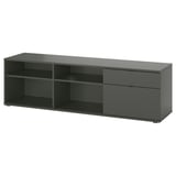 VIHALS Mueble para TV, gris oscuro, 69 3/8x14 5/8x19 5/8 "