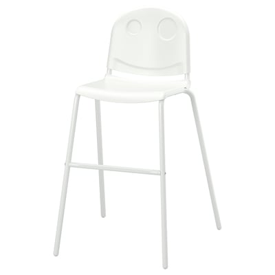 VILDGÅS Silla para jóvenes, blanco/blanco