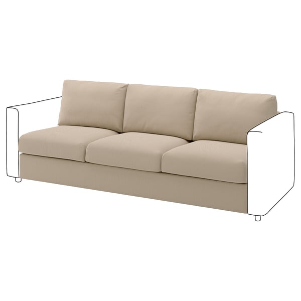 VIMLE Módulo seccional, 3 plazas, Kelinge beige