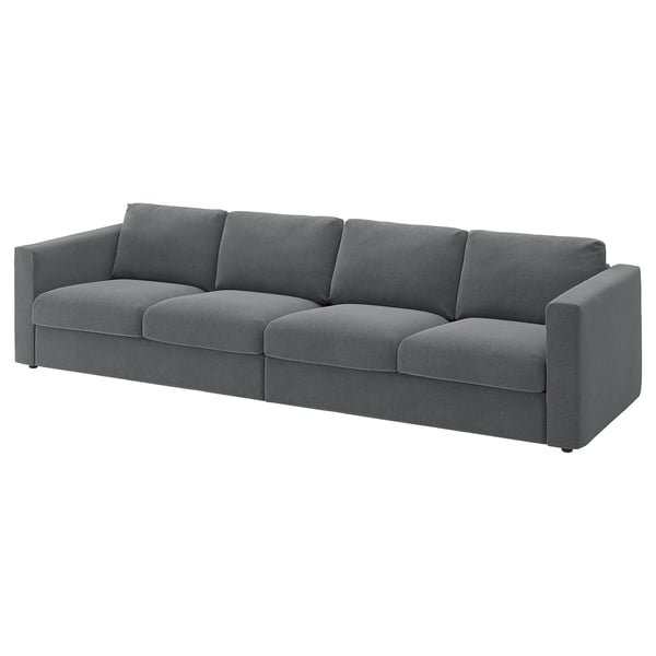 VIMLE Módulo seccional, 4 plazas, Johanneshov gris oscuro