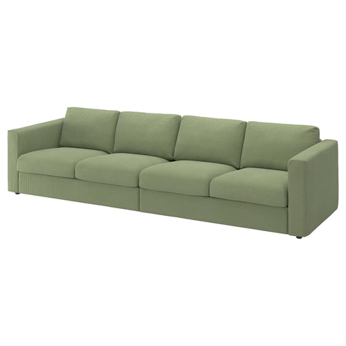VIMLE Módulo seccional, 4 plazas, Mosshed gris-verde