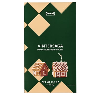 VINTERSAGA Casa mini pan jengibre, para ensamblar, 11 oz
