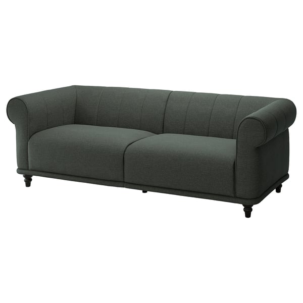 VISKAFORS Sofá, Lejde gris/verde/marrón