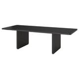 VITTSKÄR Mesa, ratán de plástico exterior/gris oscuro, 103 7/8x37 3/4 "